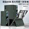Aplicable a Samsung Z Fold8 Funda Magnética para Teléfono Funda de Cuero tipo Flip Cuero Liso Marca de Moda Ranura para Bolígrafo Funda Protectora Fábrica de Origen