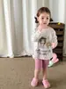 Ropa para Niñas: Camiseta de Manga Larga Protectora del Sol, Verano Fina de Lyocell Ropa para Niños, Top para Bebé Niña Clase A