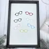 Gafas Huecas de Plástico Simuladas Accesorios DIY Juguetes para Niños Accesorios para Muñecos de Peluche Venta al por Mayor en Stock