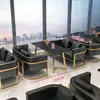 Café Nórdico Loja de Chá com Leite Casa de Chá para Negociações Casuais Restaurante Cabine de Restaurante Ocidental Comercial Combinação de Sofá Mesa e Cadeira