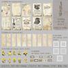 Beautiful Day Material Bag Dream Waltz Series Retro English Flower Account Notes Decorative Base Paper