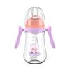 Biberón simple de PP de 180/240/280ml con asa y popote para bebé
