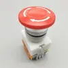 Interruptor Pulsador de Parada de Emergencia Cabeza de Hongo 22mm Rojo Y090 LAY37-11ZS con Bloqueo Automático Uno Abierto Uno Cerrado