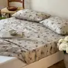 Protetor de colchão de gaze de camada dupla 100% algodão, item único, 90x200cm para dormitório estudantil, quarto principal, capa de colchão lavável