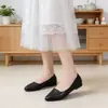 Estilo Novo Primavera e Outono Sapatos Preguiçosos Casuais Sapatos de Vovó Femininos 2026 Versão Coreana Bico Fino Boca Rasa Solado Macio Mocassins Planos