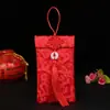 Envelope vermelho de mudança de dez mil yuans em estilo chinês especial para casamento saco de envelope vermelho de casamento dinheiro da sorte noivado criativo tecido envelope vermelho atacado