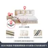 Cama colgante de tela estilo crema francesa y Ji, moderna, sencilla, ligera, de lujo, para dormitorio principal, con tecnología de franela y nube de hadas.