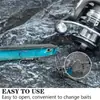 Líder de Acero para Pesca en Mar con Señuelo Transfronterizo, Cable de Acero para Pesca, Guía Resistente para Peces de Agua Salada con Giratorio y Hebilla