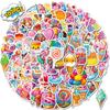 Série de Sobremesas Coloridas Macaron Transfronteiriças Adesivos de Decoração DIY para Mala Planejador Garrafa de Água Adesivos de Recompensa para Crianças