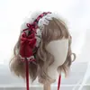 Diadema Estilo Blancanieves Lolita, Collar con Lazo, Lindos Accesorios para el Cabello, Tocado Lolita, Accesorios para Chicas Estilo Japonés