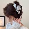 Pinza de Pinza de Burbuja Nube de Tela Plisada Flash para Cabello de Mujer Otoño e Invierno Pinza de Tiburón Grande Accesorios para el Cabello