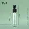 Atacado em estoque frascos spray transparentes PET 10ml 20ml, frascos plásticos dosadores, frascos plásticos vazios, frascos spray pequenos
