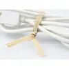 Laços de Papel Kraft Colorido Original Preto e Branco, Laços para Cabos de Dados, Tiras de Fechamento, Laços para Sacos de Pão, Embalagens de Alimentos e Chá