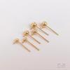 Brincos de Argola com Bola Pendurada Preenchidos com Ouro 14K que Preservam a Cor Brincos de Feijão Brincos de Bola Redonda Brincos DIY Feitos à Mão Acessórios para Brincos Materiais