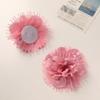 Tecido de Cetim Criativo Coreano com Flor Rosa Grampo de Cabelo DIY Corda de Cabelo Enfeite de Cabeça Corsage Colar Acessórios