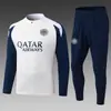 242526 Conjunto de Treino Outono e Inverno Jaqueta Meio Zíper Manga Longa Futebol Esportes Conjunto de Treino Pré-Jogo Conjunto