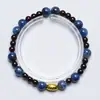 [Cuentas Dulces de Aguas Profundas] Pulsera de Cristal Natural Kianita Granate para Mujer, Pulsera Versátil para Regalo al por Mayor