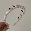 Pente de Dentes de Bolinhas Estilo Francês Fita de Cabelo Alta Simples Versátil Faixa Fixa Doce Delicada Emagrecedor Facial Acessório de Cabelo Modelo Novo