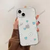 Design Minimalista de Flor de Coração do Oriente Médio Adequado para Capa de Celular Transparente Apple 17 iPhone 16/18 Estilo Fresco Capa Protetora