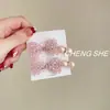 Pinza de Pato con Lazo de Cristal Perlado, Lujo Accesible y Pinza Lateral de Gama Alta para el Cabello, Accesorio para el Cabello Dulce para Flequillo de Niña
