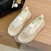 Zapatos Casuales de Encaje Nuevos Zapatos de Pescador para Mujer Ligeros sin Cordones Malla Transpirable Suela Gruesa Zapatos de Plataforma 2026
