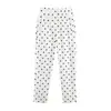 Fabricantes Mayoristas de Ropa para Mujer Transfronteriza 2026 Aliexpress Ins Moda de Alta Venta Pantalones de Lunares de Cintura Alta y Color Nude