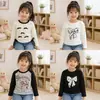 Camiseta de manga larga para niños 2026, estilo coreano, primavera y otoño, para niñas, tallas pequeñas y medianas, cuello redondo, diseño color block, mangas raglán, top versátil para usar como capa base