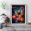 Pintura de diamante "Mariposa de ensueño" 2024, hecha a mano, 5D, para mampostería, decoración para sala de estar, venta al por mayor transfronteriza de Amazon