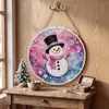 Adornos Navideños 5D Transfronterizos con Diamantes de Forma Irregular, Decoraciones DIY Festivas, Reno de Halloween, Papá Noel, Cascanueces, Nieve