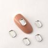 ¡Colección 001 Blanca! Artículos genuinos laoluo cristal austriaco Huazi broca para uñas uña de desgaste pila de uñas joyería de diamante Súper
