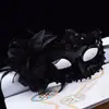 Máscara de Halloween para adultos, máscara para niñas y mujeres, accesorios de disfraces, retro, luminosa, de media cara, para fiestas, bailes de graduación y bares.