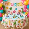Banner de Fiesta de Cumpleaños para Cachorro Surfeador de Verano Transfronterizo, Guirnalda de Estilo Juguetón, Decoraciones Colgantes en Espiral, Adornos para Pastel y Arreglos de Mesa