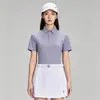 Camiseta Deportiva de Manga Corta para Golf Ropa de Tenis Polo de Tenis para Hombre Polo de Secado Rápido Top Camiseta de Spandex y Nylon para Mujer