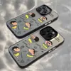 Adequado para Capa de Celular Apple 17Promax Desenho Animado Fofo Iphone16Plus Luxo Leve 15 Casal Calça Amarela Xiaoxin