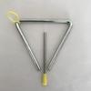 Instrumento de percusión infantil Orff, material didáctico para educación temprana, T4, 5, 6, 7, 8, 9, 10, 12 pulgadas, hierro triangular