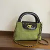 Bolso de Mano Transfronterizo de Rejilla de Diamantes Retro 2026 Nuevo Bolso de Hombro Único con Cadena Cruzado Bolso de Mano Pequeño Simple para Mujer