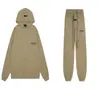 Sudadera con capucha forrada de forro polar con estampado de niebla transfronteriza de varias líneas para hombre y mujer, sudadera holgada, traje, marca de moda