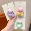 Elástico de Cabelo Infantil de Bolinhas e Coração, Corda de Cabelo de Alta Elasticidade para Meninas, Acessório de Cabelo para Bebê, Elástico de Cabelo para Menininha para Trançar