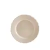 Plato de Cerámica Blanco con Encaje Retro Plato para Postre Plato para Comida Occidental Plato Popular Francés para Desayuno Plato para Pastel de Frutas