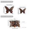 Una Variedad de Creativas Pegatinas de Pared de Mariposas de Colores con Purpurina, Pegatinas de Pared Decorativas de Mariposas Tridimensionales para Fondo de Fiesta y Boda