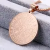 Haiteng acero de titanio joyería al por mayor Europa y Estados Unidos transfronterizo nueva joyería retro nórdico vikingo personalidad titanio acero colgante