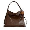 Mochila Retro Cross-border Feminina Outono 2024 Nova Moda Estilo Coreano Bolsa Tote Casual Grande Capacidade Bolsa de Ombro