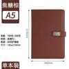 Libreta de cuero para negocios, venta al por mayor, con hebilla, libro de registro de reuniones, diario de trabajo, cuaderno con logotipo personalizado