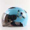 Casco Transfronterizo Coche Eléctrico Femenino Harley Espacio Batería Coche M Pintura de Dibujos Animados Verano Adulto Seguridad Medio Casco
