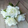 Peonía Peonía Flor Planta Simulada Estilo Europeo Adornos Decoración de Mesa para el Hogar Ramo Simulado Peonía Peonía de Cinco Cabezas