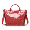 Estilo moderno transfronteiriço nova moda xadrez letra bolsa de mão de grande capacidade versátil simples para o dia a dia bolsa durável mulheres