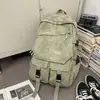 Mochila para Alunas do Ensino Médio e Universitárias, Mochila Simples Versátil Retro para Meninas, Mochila Escolar Graffiti de Design Nicho Ins