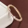 Anillo Popular de Diamantes de Colores Arcoíris Transfronterizo, Anillo de Zirconia Microincrustada de Lujo Ligero de Nicho para Mujer, Joyería Versátil para el Día a Día