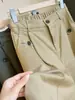 Calça reta de perna larga estilo coreano para mulheres, nova calça casual versátil de cintura alta para o outono de 2026, calças compridas soltas e que afinam
