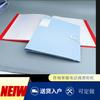 Carpeta de Información A4 de Gran Capacidad de Material PP Personalizado por el Fabricante para Estudiantes, Transparente, con Clip para Hojas de Examen, Bolsa Insertable, Libro de Almacenamiento de Arte
